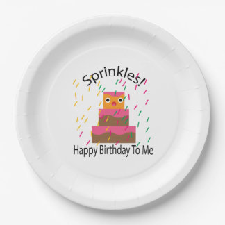 Assiettes En Carton Joyeux Anniversaire À Moi Paillettes