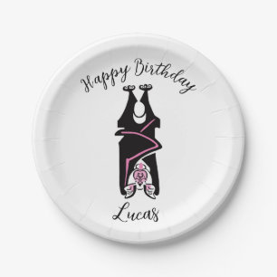 Assiettes En Carton Joyeux anniversaire Black BAT - Nature - Faune