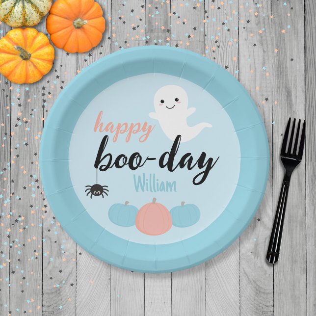 Assiettes En Carton Joyeux anniversaire de Boo Day (Happy Boo-Day Plate)