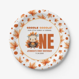 Assiettes En Carton Joyeux Anniversaire Dindon Mignon Thanksgiving Aut