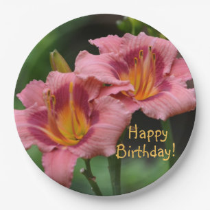 Assiettes En Carton Joyeux anniversaire Lily