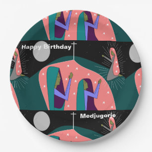 Assiettes En Carton Joyeux anniversaire Medjugorje