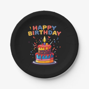 Assiettes En Carton Joyeux Anniversaire Thème Fournitures Plaques de p