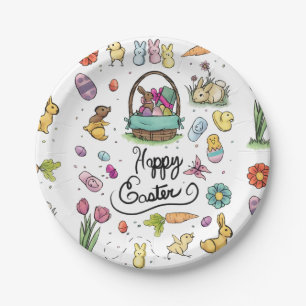 Assiettes En Carton Joyeux art de Pâques