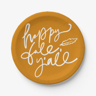 Assiettes En Carton Joyeux automne Y'all