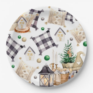 Assiettes En Carton Joyeux cadeau de décoration de Noël