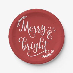 Assiettes En Carton Joyeux et lumineux Noël
