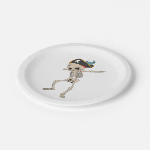 Assiettes En Carton Joyeux Halloween Dab Skeleton Pirate Party