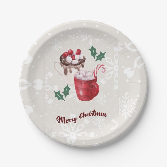 Assiettes En Carton Joyeux Noël (Devant)