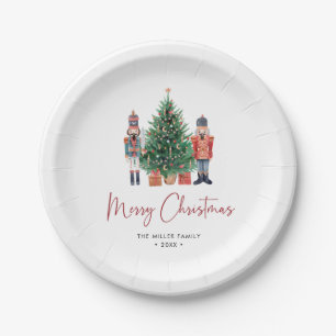 Assiettes En Carton Joyeux Noël d'hiver