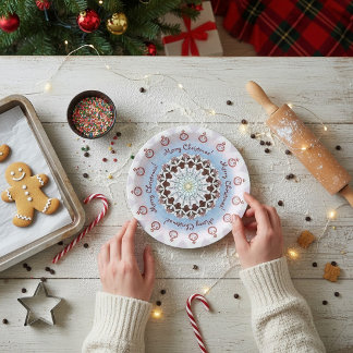 Assiettes En Carton Joyeux Noël Kaléidoscope