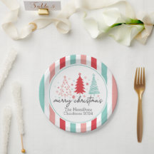 Joyeux Noël Plaques de papier personnalisées