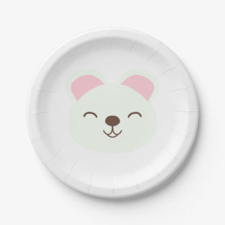 Assiettes En Carton Joyeux Ours Polaire