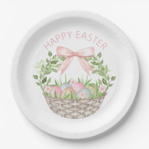 Assiettes En Carton Joyeux panier de Pâques