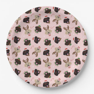 Assiettes En Carton Joyeux Pawlidays Labrador Retriever Dogs