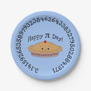 Assiettes En Carton Joyeux Pi Day Pie