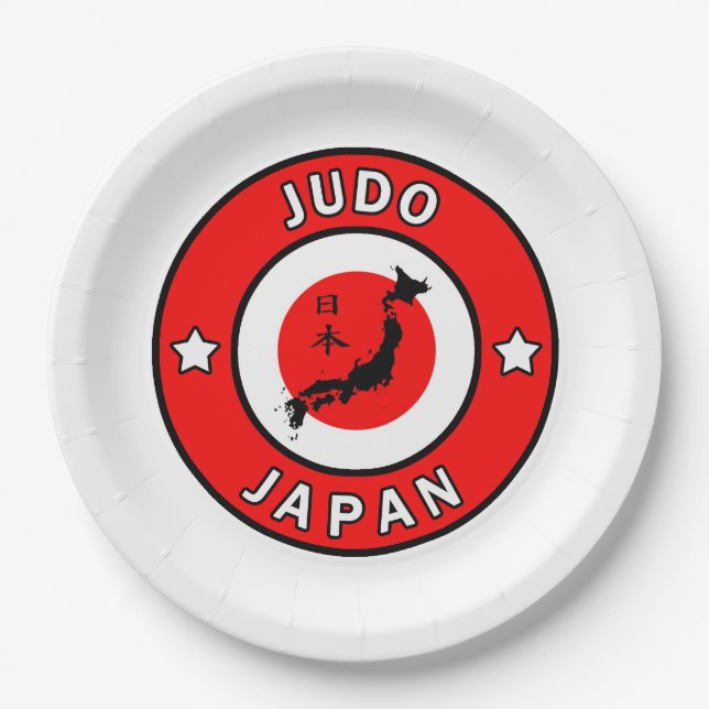 Assiettes En Carton Judo (Devant)