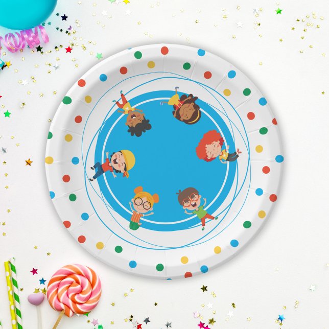 Assiettes En Carton Jump Bounce Jouer à Trampoline Park Party Annivers (Jump Bounce Play Trampoline Park Party Birthday Paper Plates)