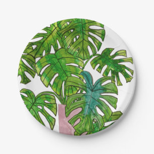 Assiettes En Carton Jungle mise en pot I