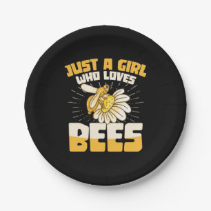 Assiettes En Carton Juste une fille qui aime les abeilles