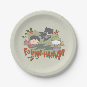 Assiettes En Carton Justice League Chibi Holiday Cookie Chase