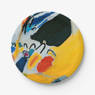 Assiettes En Carton Kandinski Impression III Concert Peinture Abstrait