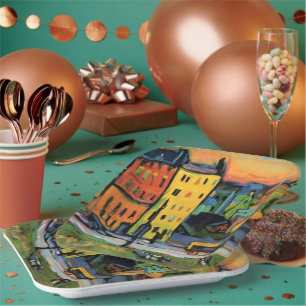 Assiettes En Carton Kandinsky - Maisons à Munich,