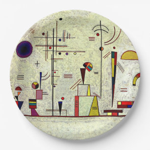 Assiettes En Carton Kandinsky - Sérieux, Art abstrait,