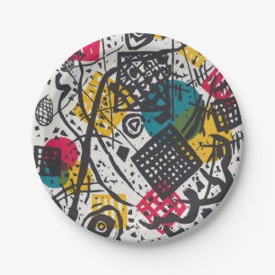 Assiettes En Carton Kandinsky vintage Petits Mondes V Bauhaus Abstrait