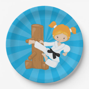 Assiettes En Carton Karate Kids