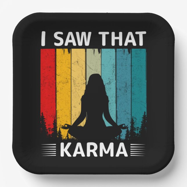 Assiettes En Carton Karma Saw (Recto)