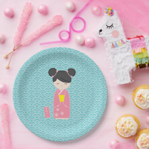 Assiettes En Carton Kawaii Kokeshi
