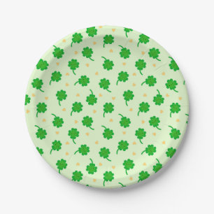 Assiettes En Carton Kawaii Lucky Clover