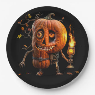 Assiettes En Carton Kine de Halloween