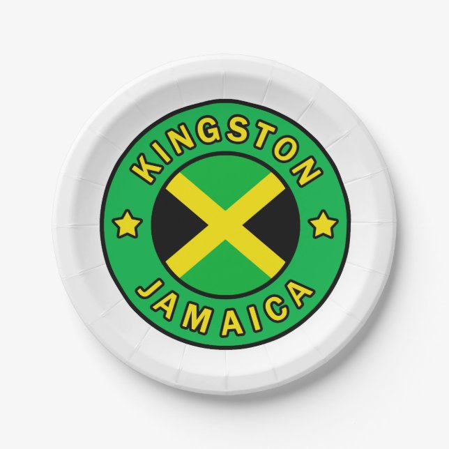 Assiettes En Carton Kingston Jamaïque (Devant)