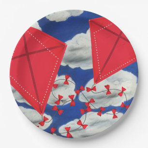 Assiettes En Carton Kites et Klouds