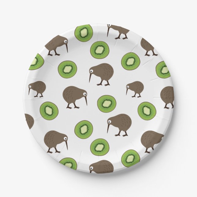 Assiettes En Carton Kiwi (Devant)