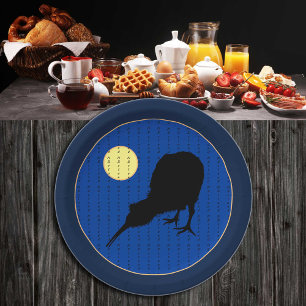 Assiettes En Carton Kiwi Bird & Moon - New Zealand Party /Bro BBQ