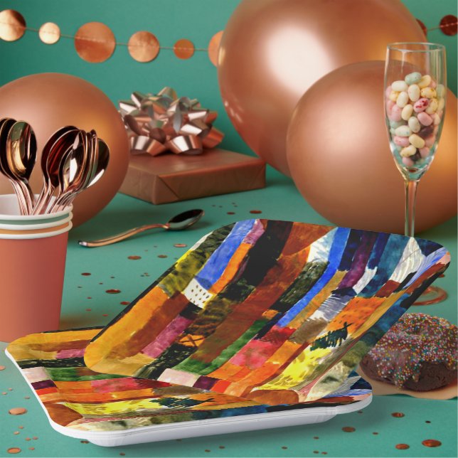 Assiettes En Carton Klee - Avant la ville, (Multi)