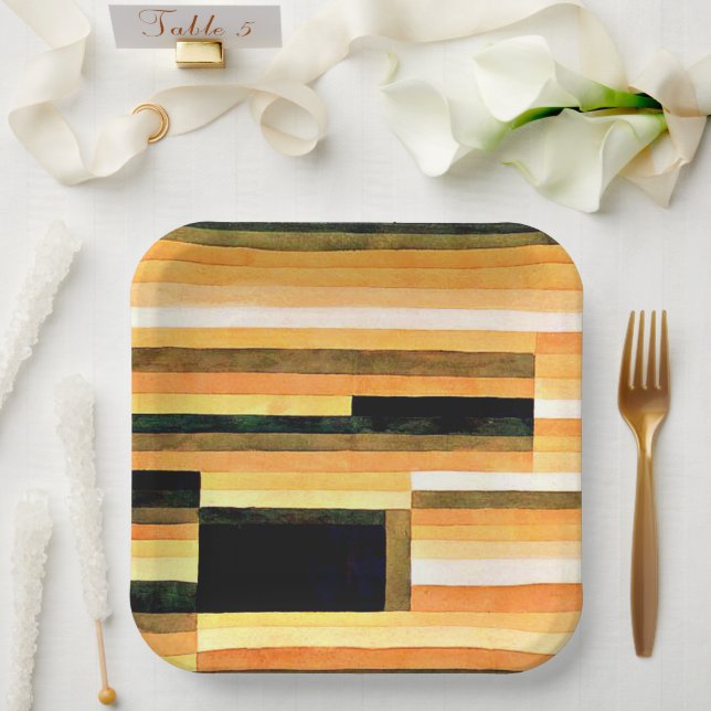 Assiettes En Carton Klee - Chambre Rock (Mariage)