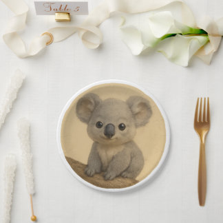 Assiettes En Carton Koala bébé