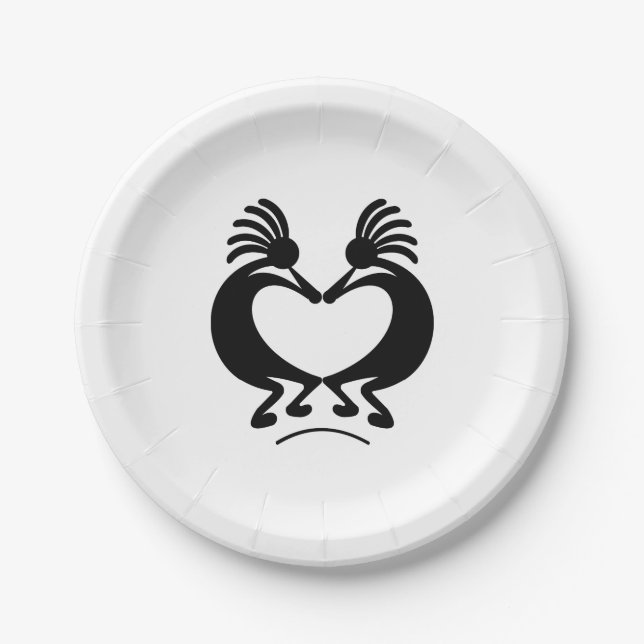 Assiettes En Carton Kokopelli (Devant)