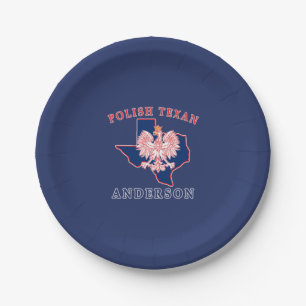 Assiettes En Carton Kosciusko Polonais Texan