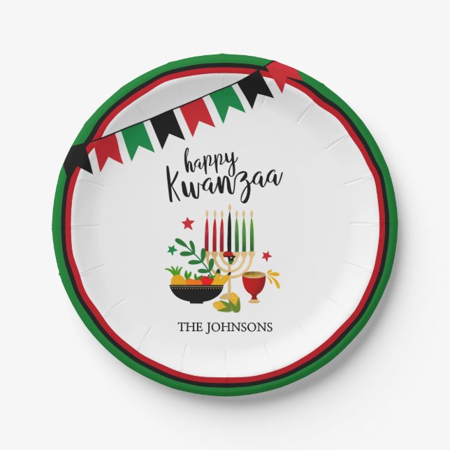 Assiettes En Carton Kwanzaa (Devant)