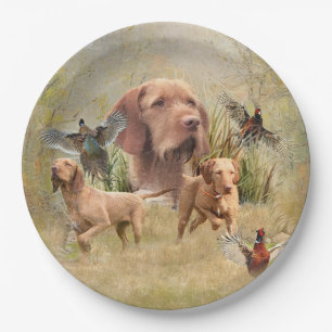 Assiettes En Carton La À poils durs hongroise Vizsla