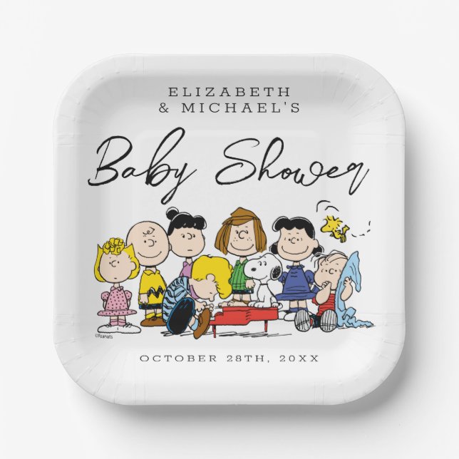 Assiettes En Carton La Bande D'Arachides | BABY SHOWER (Recto)