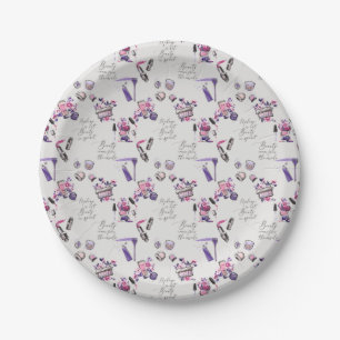 Assiettes En Carton La beauté vient du motif d'intérieur