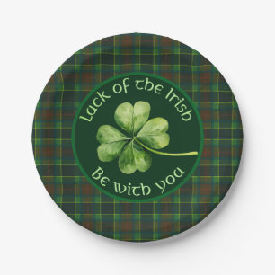 Assiettes En Carton La chance des plaques de papier irlandaises