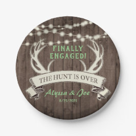 Assiettes En Carton La chasse est au-dessus de l'engagement rustique