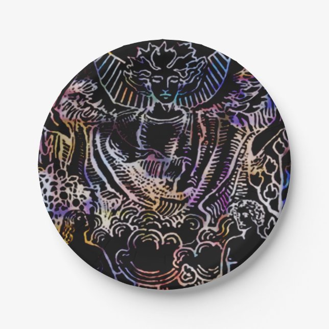 Assiettes En Carton La Fête du Tarot (Devant)